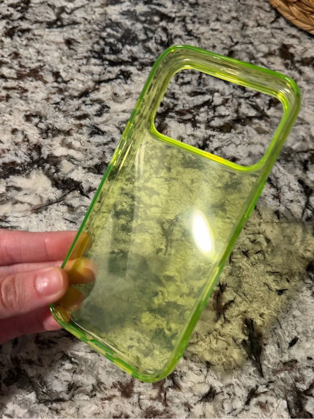 Clear Neon Green IPhone 17 Pro Case